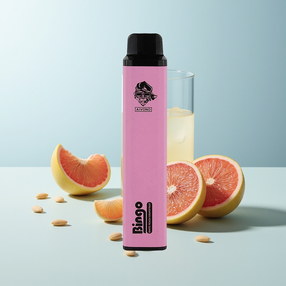Aivono Aim Bingo 4000 Пуфове Бял Праскова Грейпфрут Disposable Vape