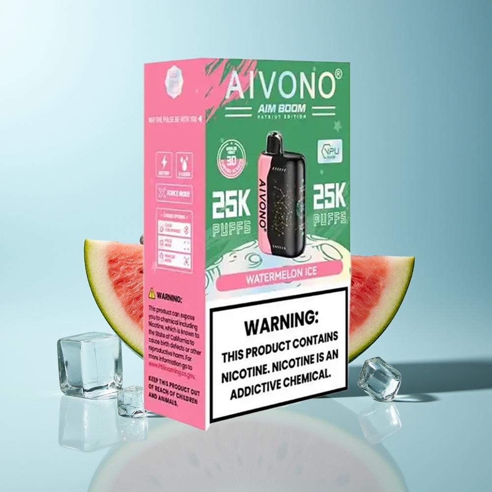 Aivono Aim Boom 25000 Пуфове Диня Лед 0% 28ml 650mAh 1.2ohm Mesh Type-C 90g