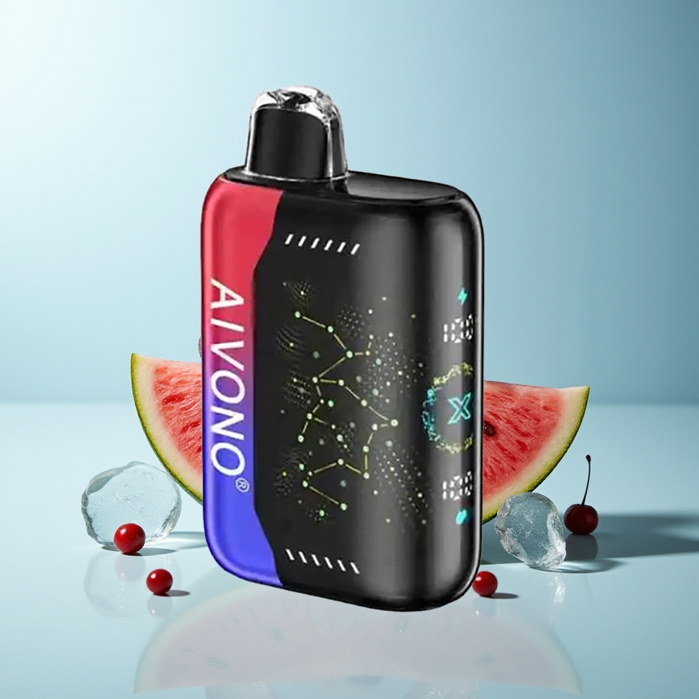 Aivono Aim Boom 25000 Пуфове Ледена Диня Череша 0%/2%/3%/5% Никотин 28ml 650mAh 1.2ohm Mesh Type-C 90g