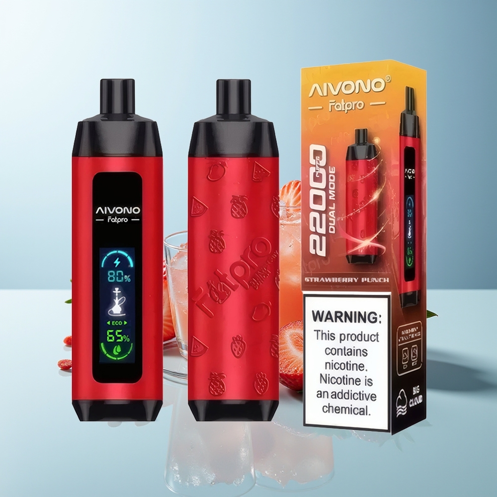 Aivono Aim Fatpro 22000 Пуфса Ягодов Удар 28ml 600mAh 0.6ohm Dual Modes