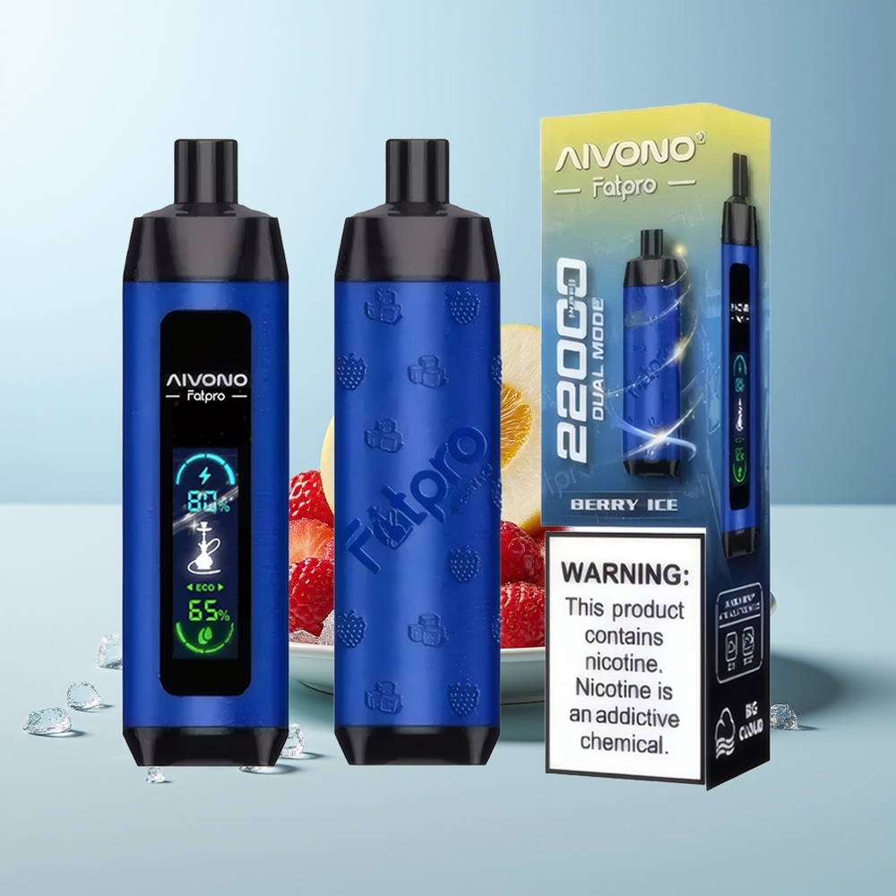 Aivono Aim Fatpro 22000 Пуфса Ягодов Лед 28ml 600mah 0.6ohm Mesh Eco/Boost Dual Modes