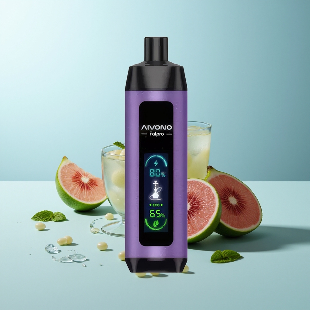 Aivono Aim Fatpro 22000 Пуфсa Грозде и Мента Rechargeable 28ml 0.6 ohm Mesh Dual Modes