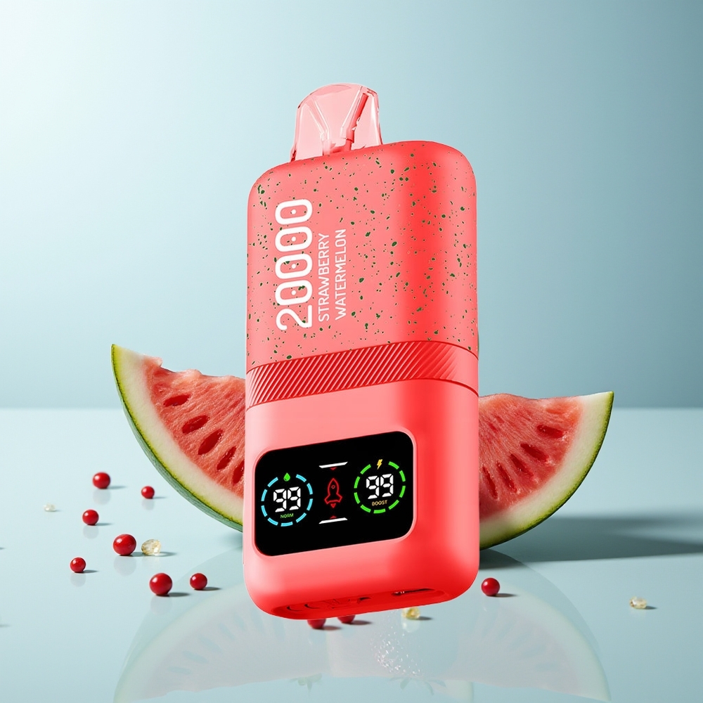 Aivono Aim Magic 20000 Пуфове Ягода Диня Dual Mesh Coils LCD Rechargeable