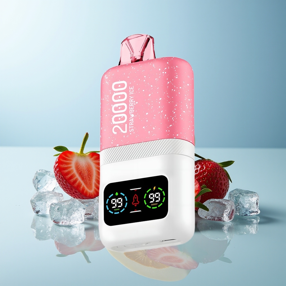 Aivono Aim Magic 20000 Въздушни залъци Ягодов Лед Dual Mesh LCD Type-C Rechargeable