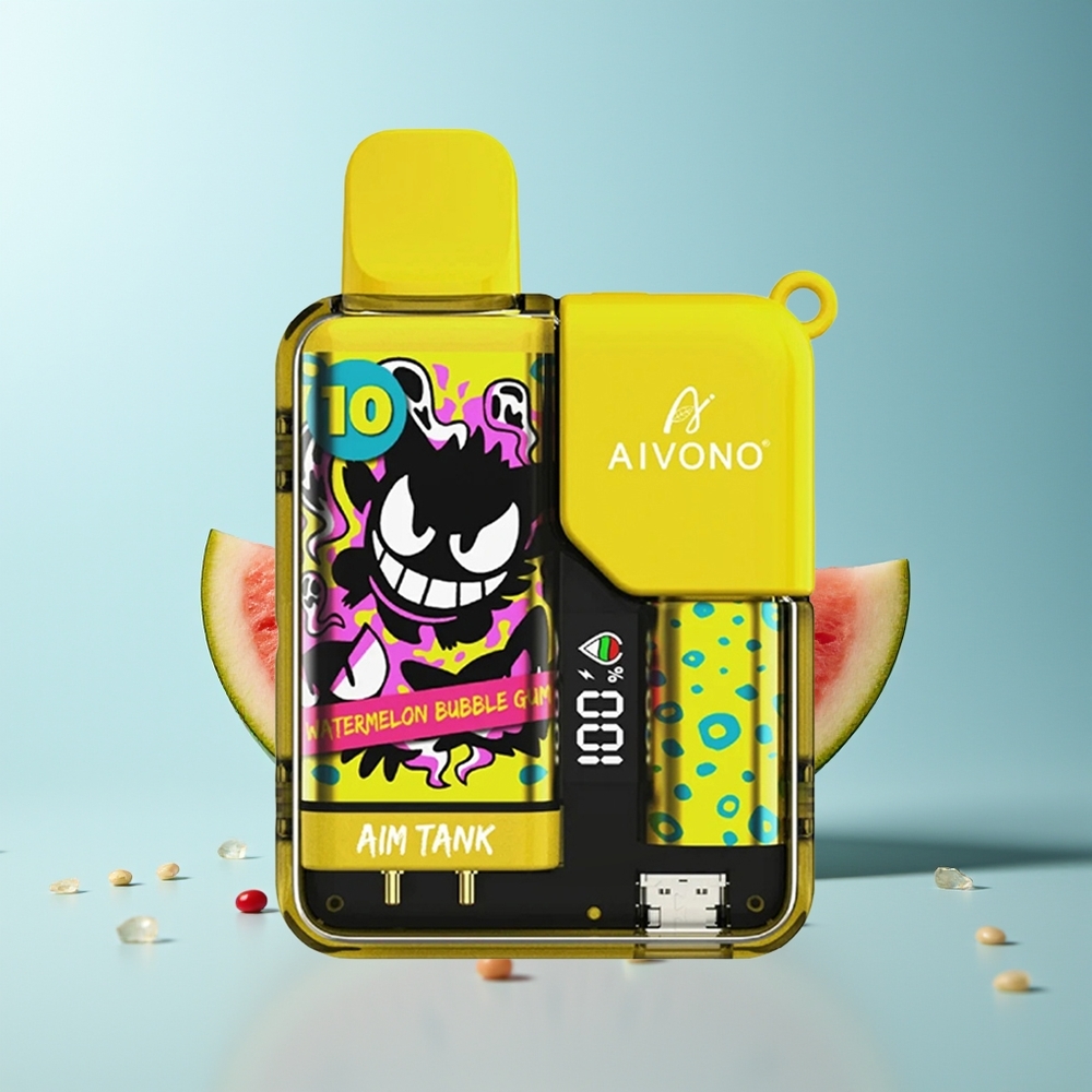 Aivono Aim Tank 9500 Пуфове Диня Дъвка 18ml 650mAh LCD 1.2ohm Mesh