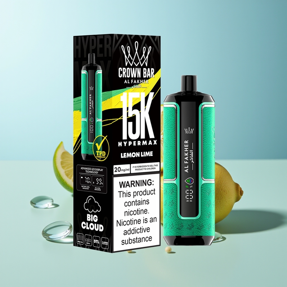 Al Fakher Crown Bar 15K Лимон Лайм 22мл 600mAh Type-C
