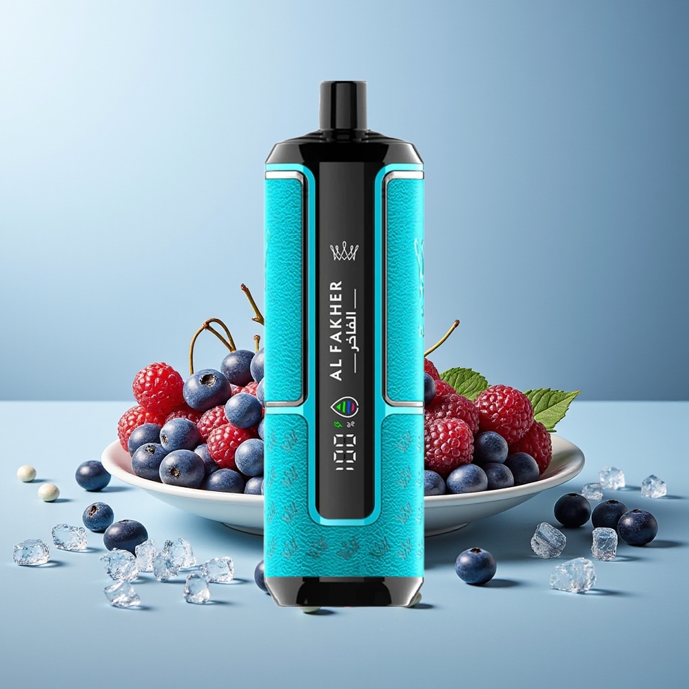 Al Fakher Crown Bar 15K 22ml 600mAh Тип-C Пъфове Черен Касис Лед