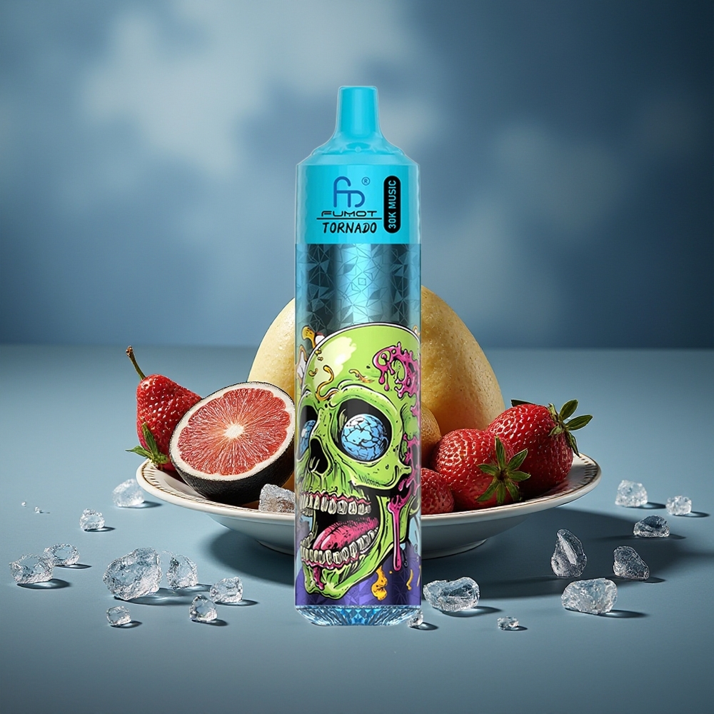 Fumot Randm Tornado 30000 Вдишвания Черен Лед 30mL 5% 1.0 Ohm 600mAh