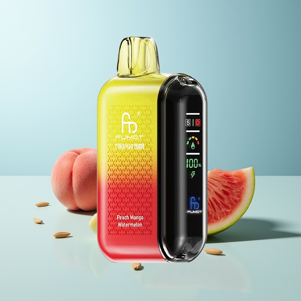 Fumot Tornado 20000 Пуфове Праскова Манго Диня Dual Mesh Coil 20ml 850mAh