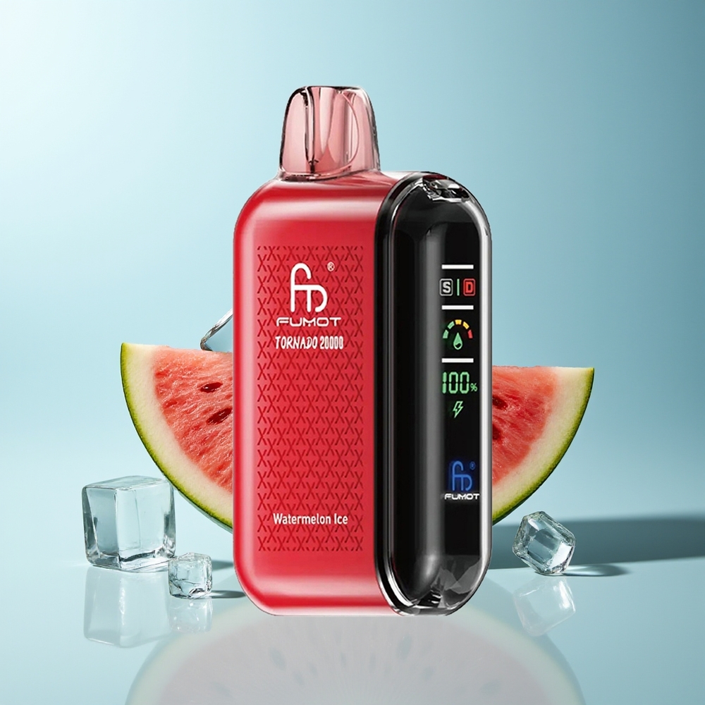 Fumot Tornado 20000 Пуфове Диня Лед Dual Mesh Coil Smart Display Airflow Control 850mAh