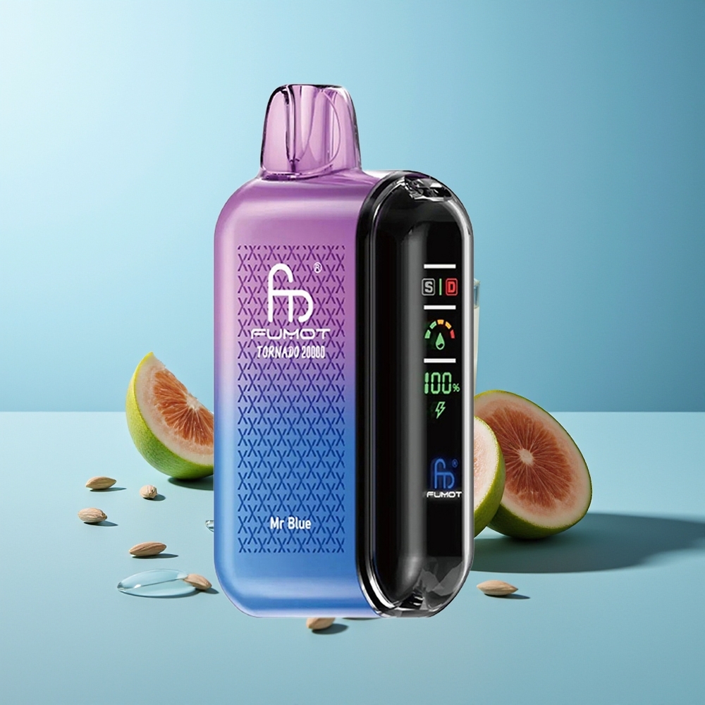 Fumot Tornado 20000 Пуфове Господин Син Dual Mesh Coil Smart Display Airflow Control
