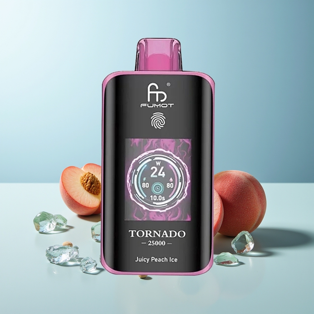Fumot Tornado 25000 Пуфа HD Екран 700mAh 20ml Сочен Прасков Лед