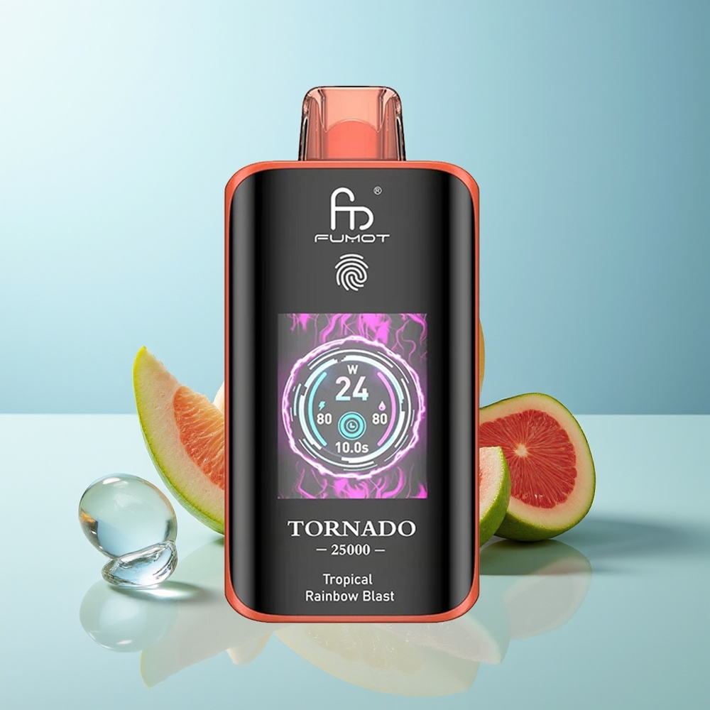 Fumot Tornado 25000 Пуфа Екран HD 700mAh Батерия Type-C Тропически Дъга Взрив