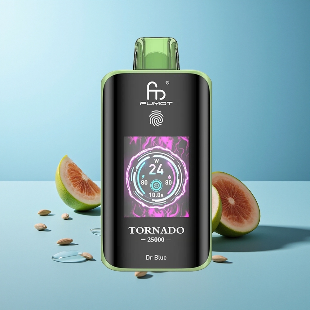 Fumot Tornado 25000 Пуфове Доктор Син Rechargeable HD Screen Type-C