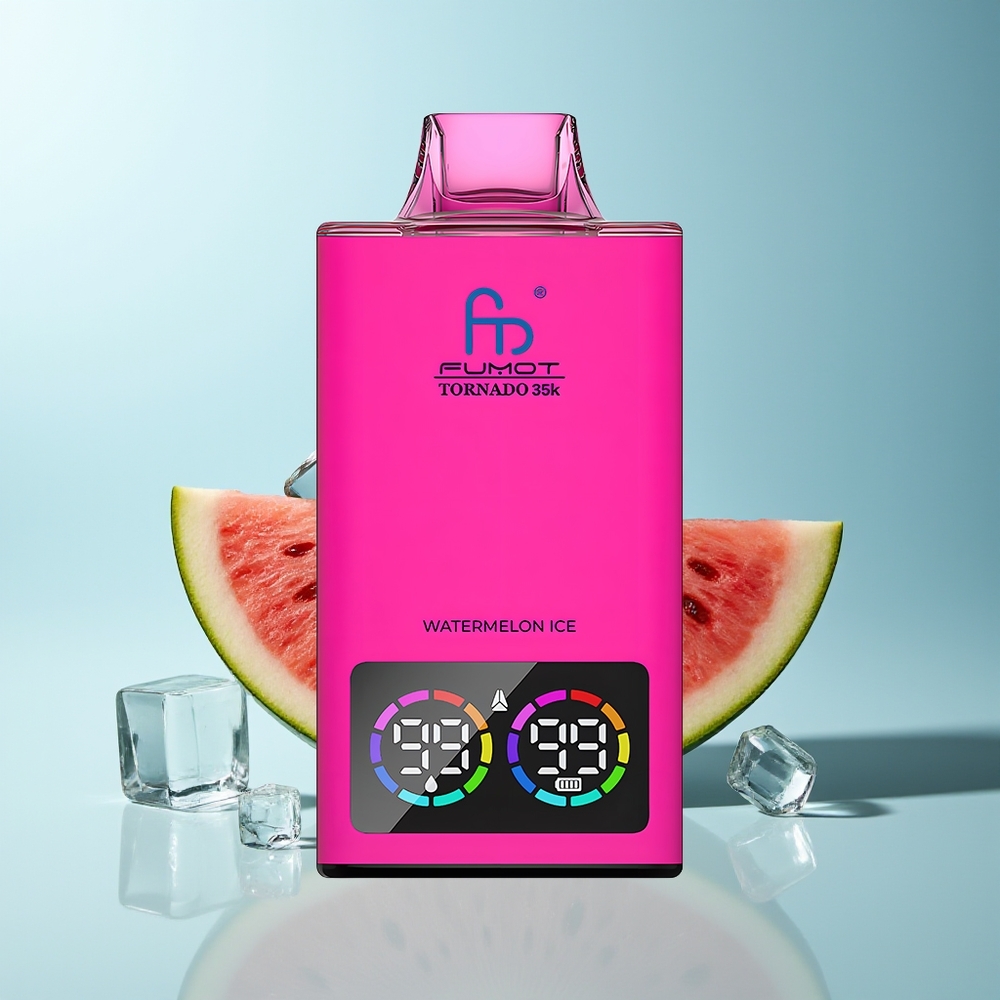 Fumot Tornado 35000 Диня Лед RGB Светлини Dual Mesh Coil USB-C