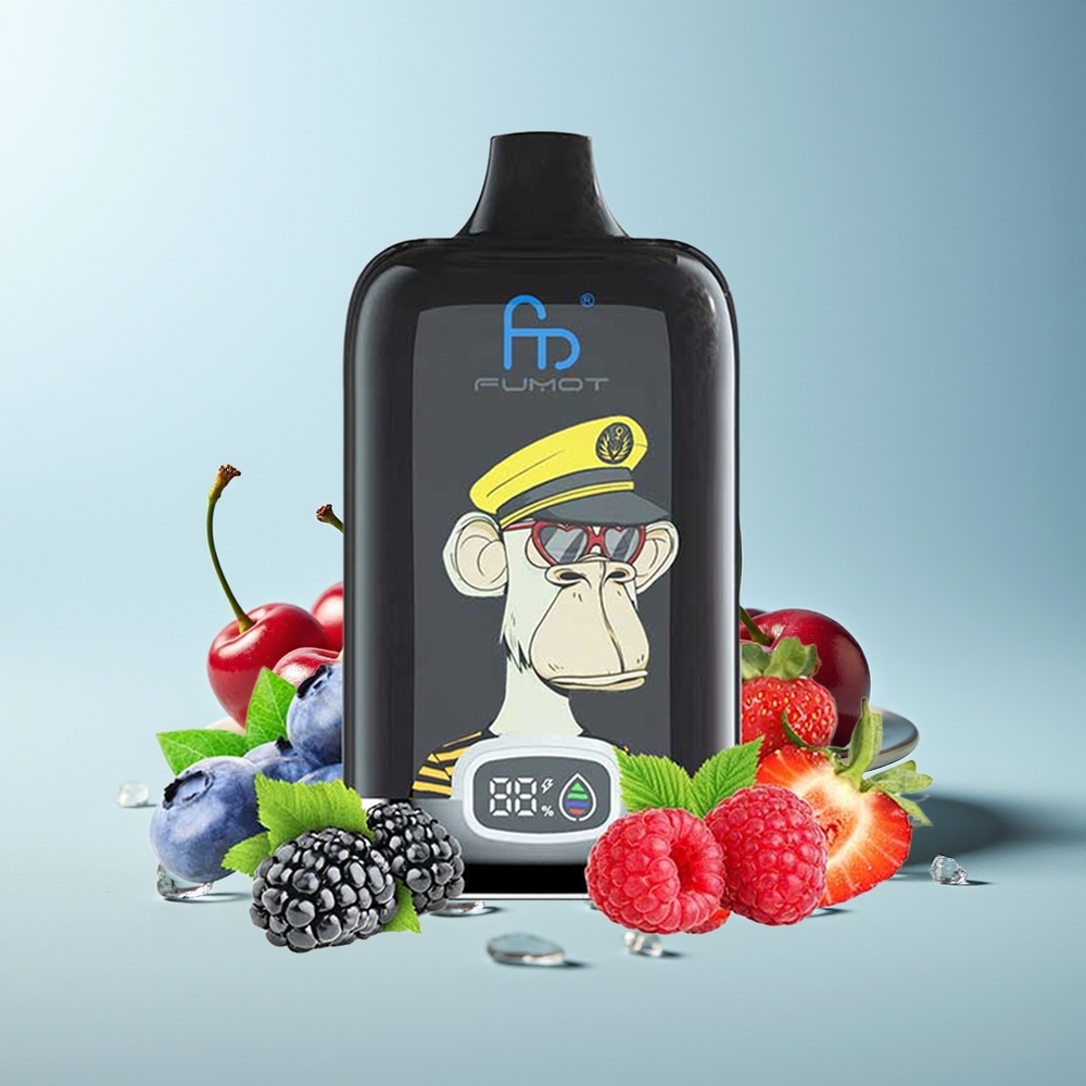 Fumot Tornado Digital Box 12000 Пуфове Череша Дигитална Кутия 20ml Мрежов Коил 550mAh Type-C