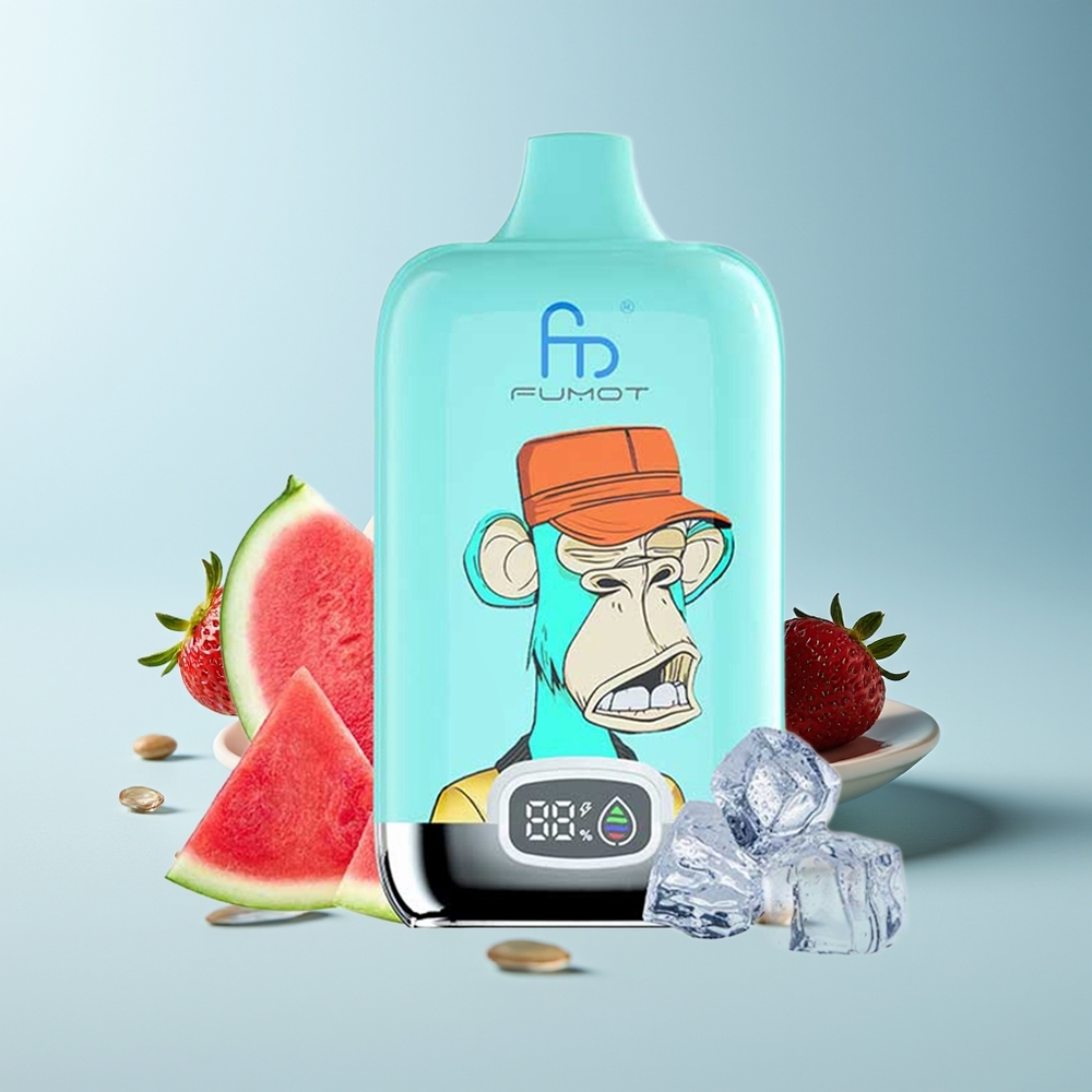 Fumot Tornado Digital Box 12000 Пуфа Електронен Вейп Ягодова Поничка Мрежеста Намотка 20ml 550mAh Type-C