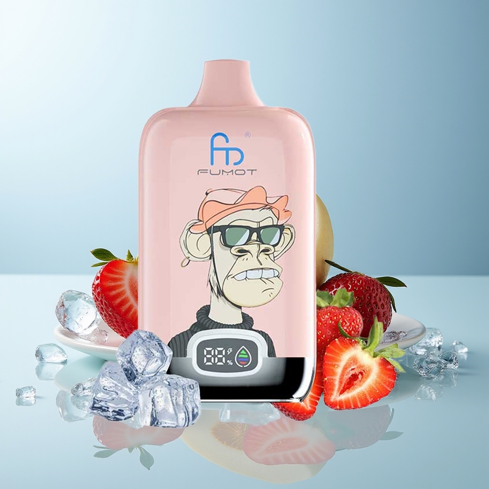 Fumot Tornado Digital Box 12000 Пуфове Ягодов Лед Rechargeable Mesh MTL