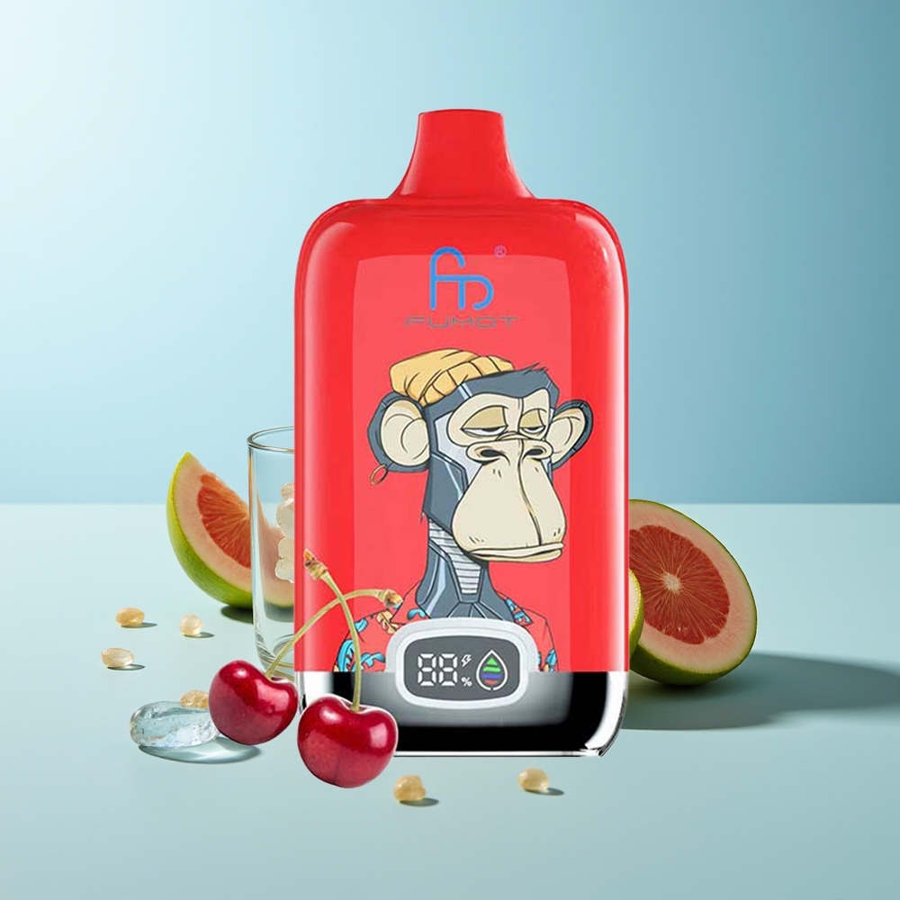 Fumot Tornado Digital Box 12000 Пуфовa Ледена Топка Мрежов Намотка Тип-C Зарядна Батерия 20ml