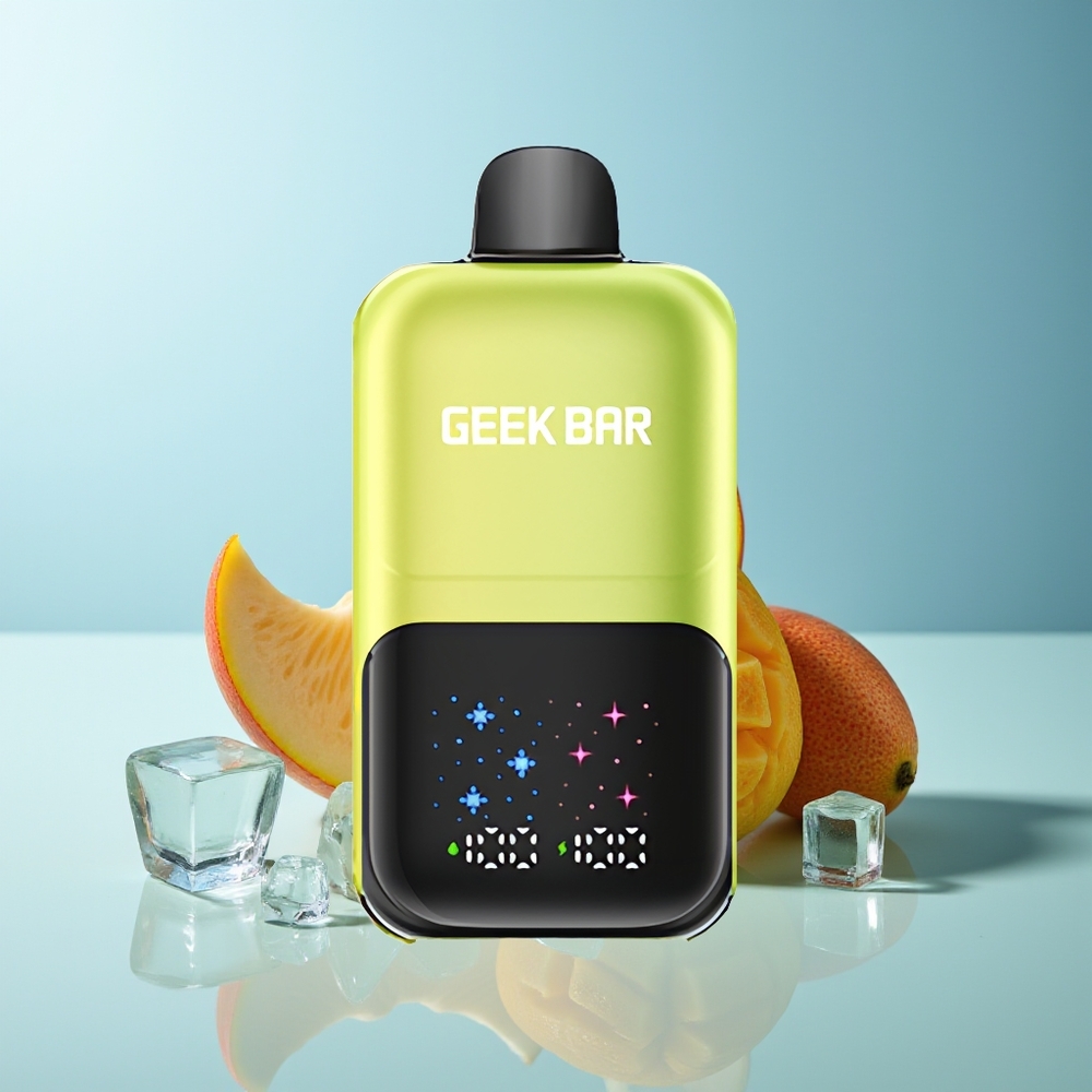 GEEK BAR 2GO 50000 Пуфове Мексико Манго Лед Голям Екран Двойни Резервоари Регулируеми Нива