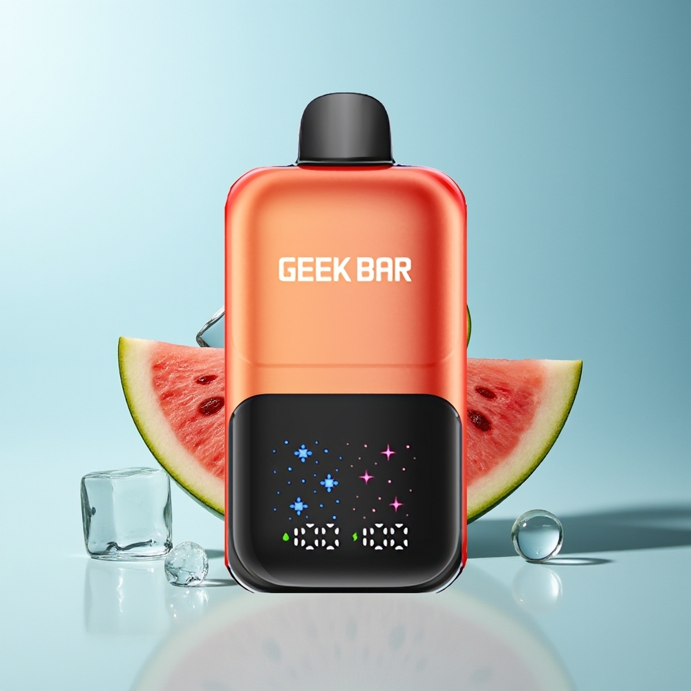 GEEK BAR 2GO 50000 Пуфове Диня Дъвка Лед Екран Двойни Резервоари Регулируем Вкус