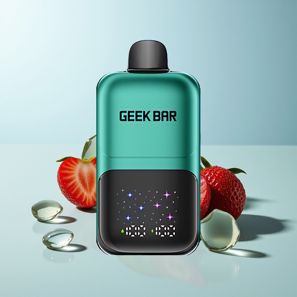 GEEK BAR 2GO 50000 Пуфовa Ягода & Киви Голям Екран 3 Нива На Регулиране Двойни Резервоари 20мл