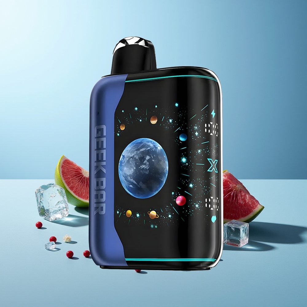 GEEK BAR Platinum Edition 25000 пуфове Синьо Малина Лед 20mL 2% никотин Dual Mesh USB-C