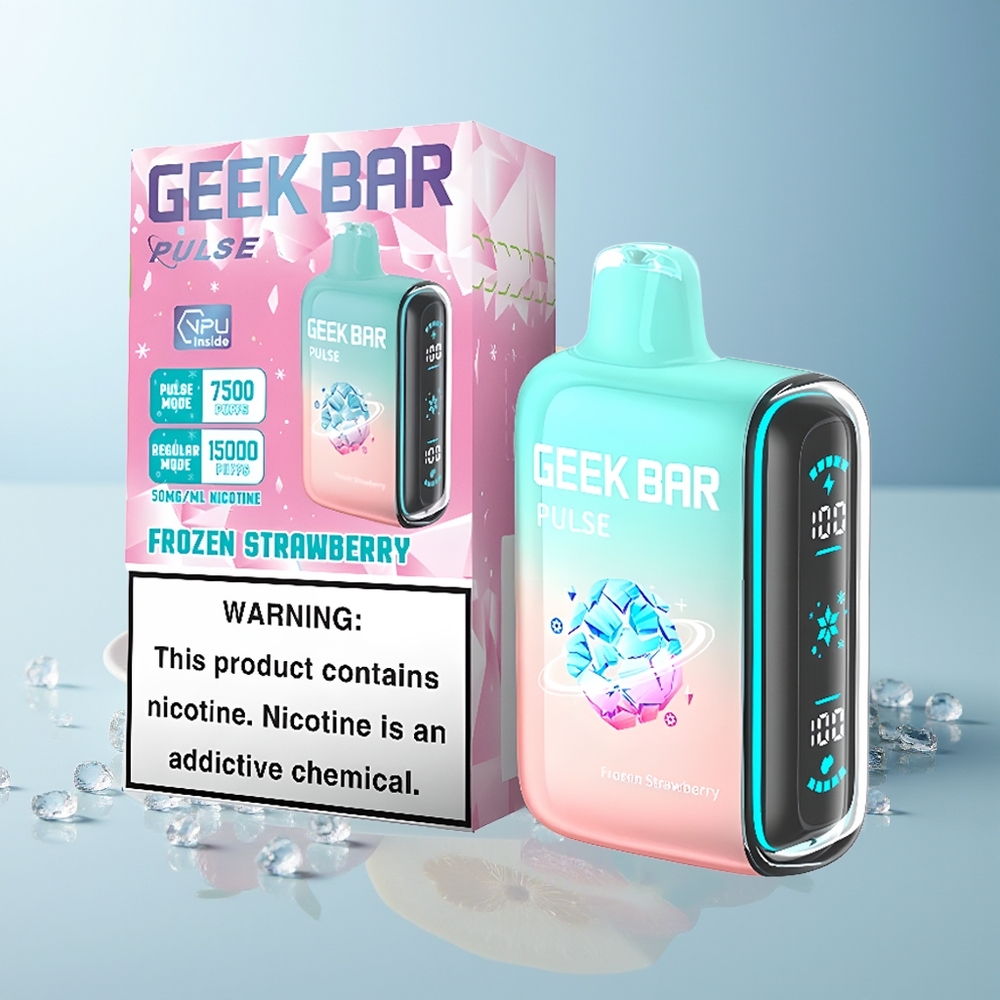 GEEK BAR Pulse 15000 Пуфи 5% Никотин 16ML USB Type-C Замразено Издание