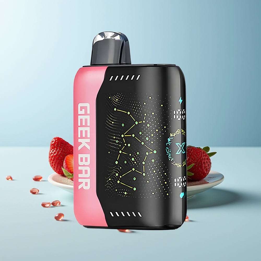 GEEK BAR Pulse X 25000 Пуфса Без Никотин 18mL Dual Mesh Coil 3D Екран USB Type-C