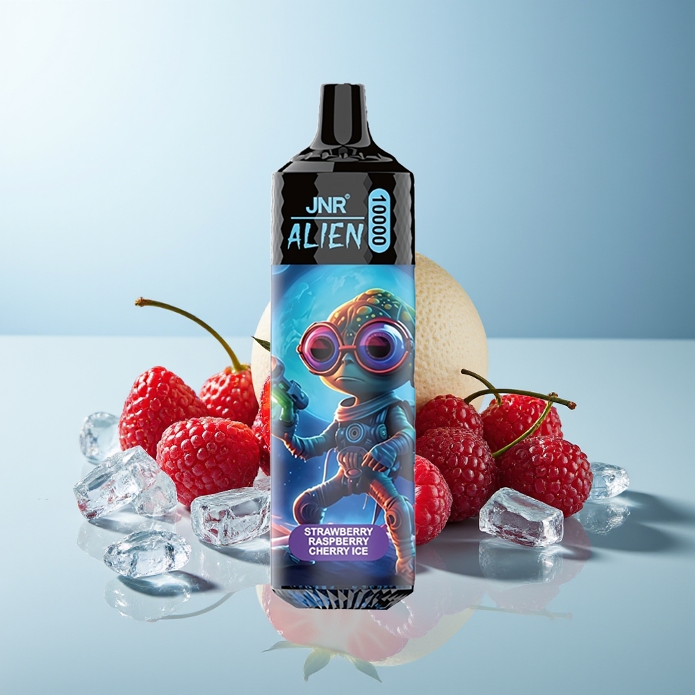 JNR Alien 10000 Пуфове Ягода Малина Череша Лед RGB LED Тип-C Спортен Дизайн