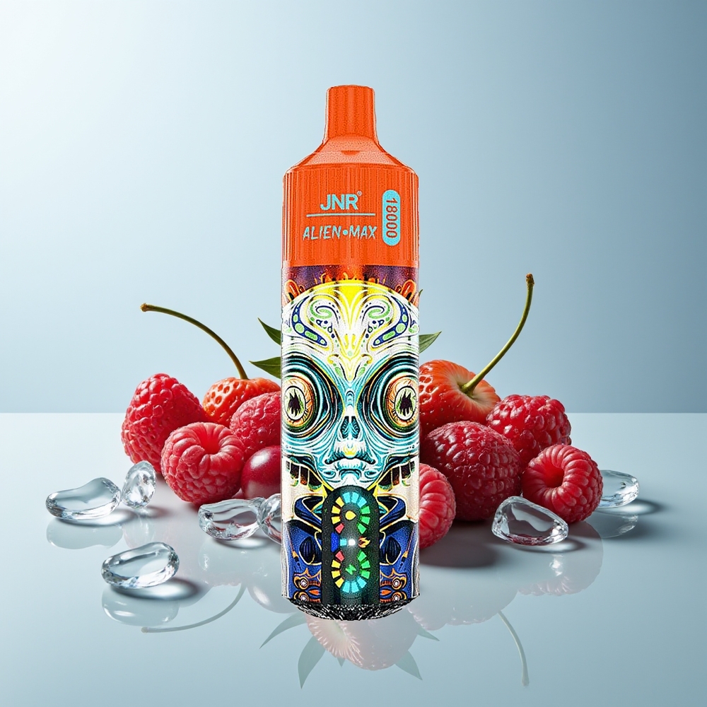 JNR Alien Max 18000 Пуфове Ягода Малина Череша Смарт LED Дисплей Двойна Мрежова Намотка Тип-C Бърз Заредка