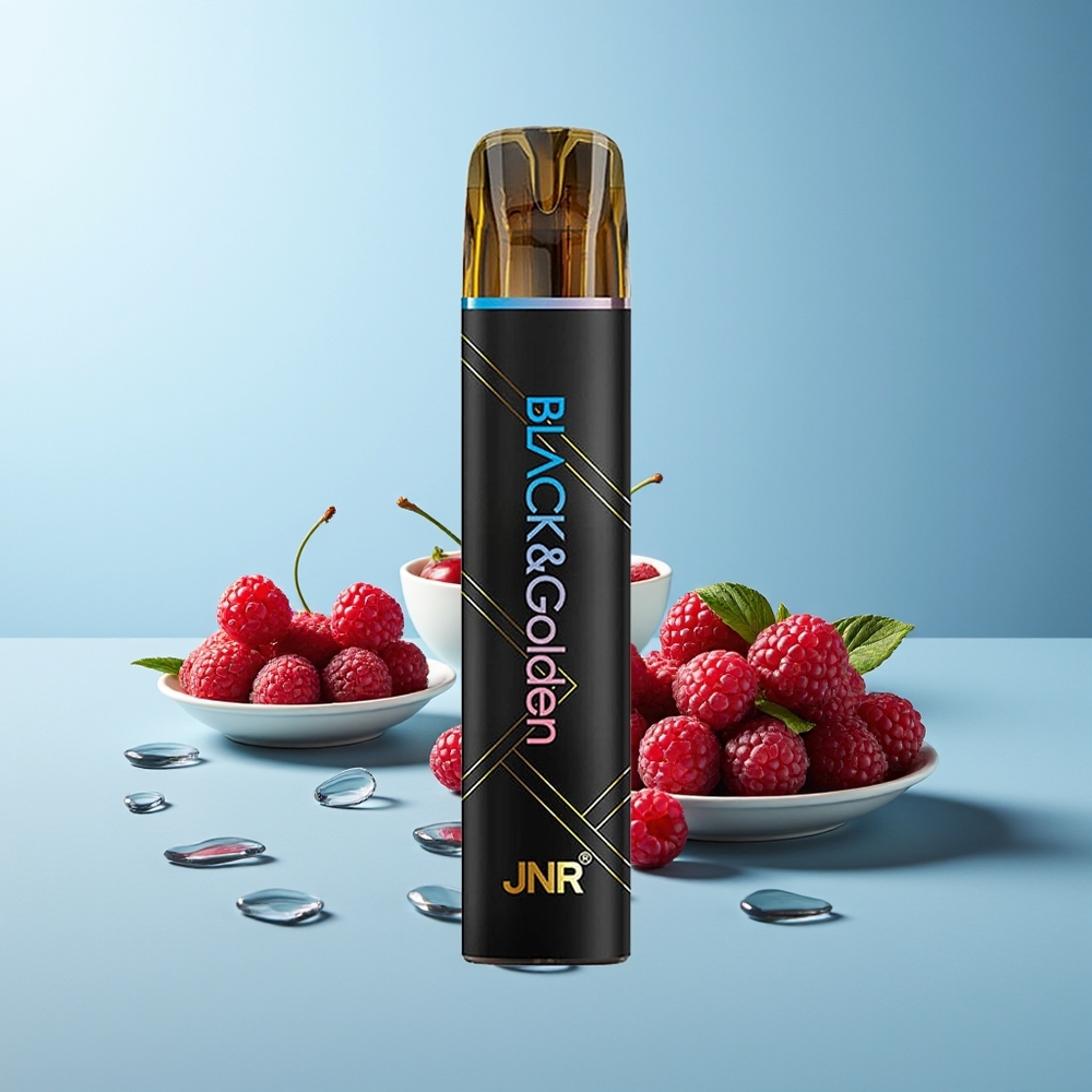 JNR Black&Golden 800 Puffs Синя Малина Череша 550mAh 2ml 2% Nicotine TPD Certified