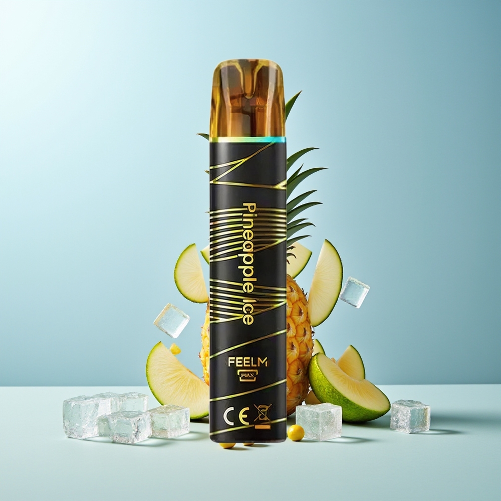 JNR Black&Golden 800 Puffs Ананасов Лед 550mAh 2ml 2% Nicotine TPD