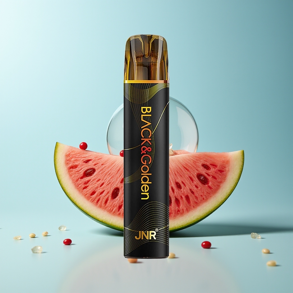 JNR Black&Golden 800 Puffs Воден Диня Дъвка 550mAh 2ml 2% Nicotine TPD