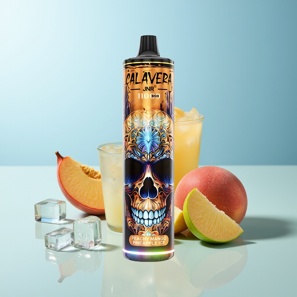 JNR Calavera 11000 Пуфове Диспосабул Вейп Праскова Манго Ананас Лед 850 mAh 21ml 1.0ohm Mesh