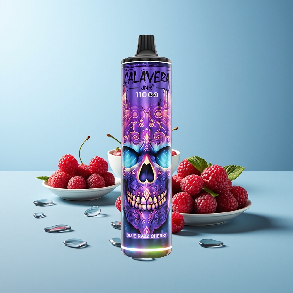 JNR Calavera 11000 Пуфове Синьо Малина Череша Type-C 850mAh 21ml 1.0ohm Mesh 0/2/5% Никотин