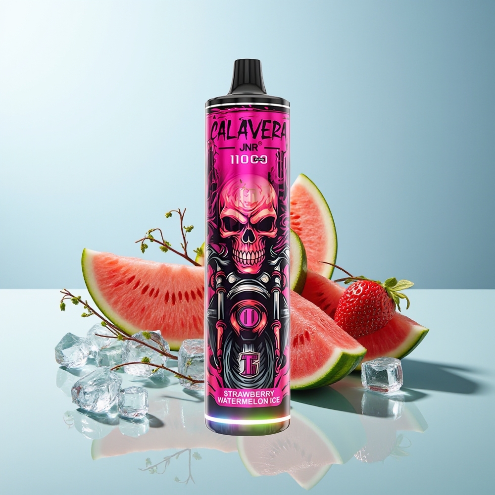 JNR Calavera 11000 Пуфовa Диспоузебл Вейп Ягода Диня Лед Type-C 850mAh 21ml 1.0ohm Mesh 0%2%5% Nicotine