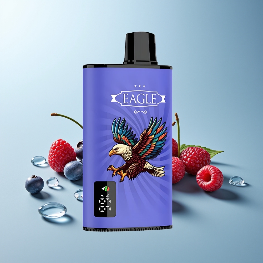 JNR EAGLE Smart 23000 Пуфове Диспозейбъл Вейп Боровинка Малина Череша Цифров Екран 1.0ohm