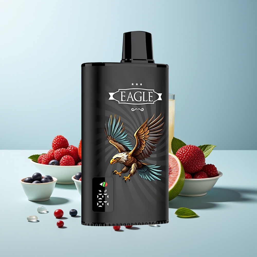 JNR EAGLE Smart 23000 Пуфове Диспозъбъл Вейп Смесени Ягоди Дигитален Екран 1.0ohm