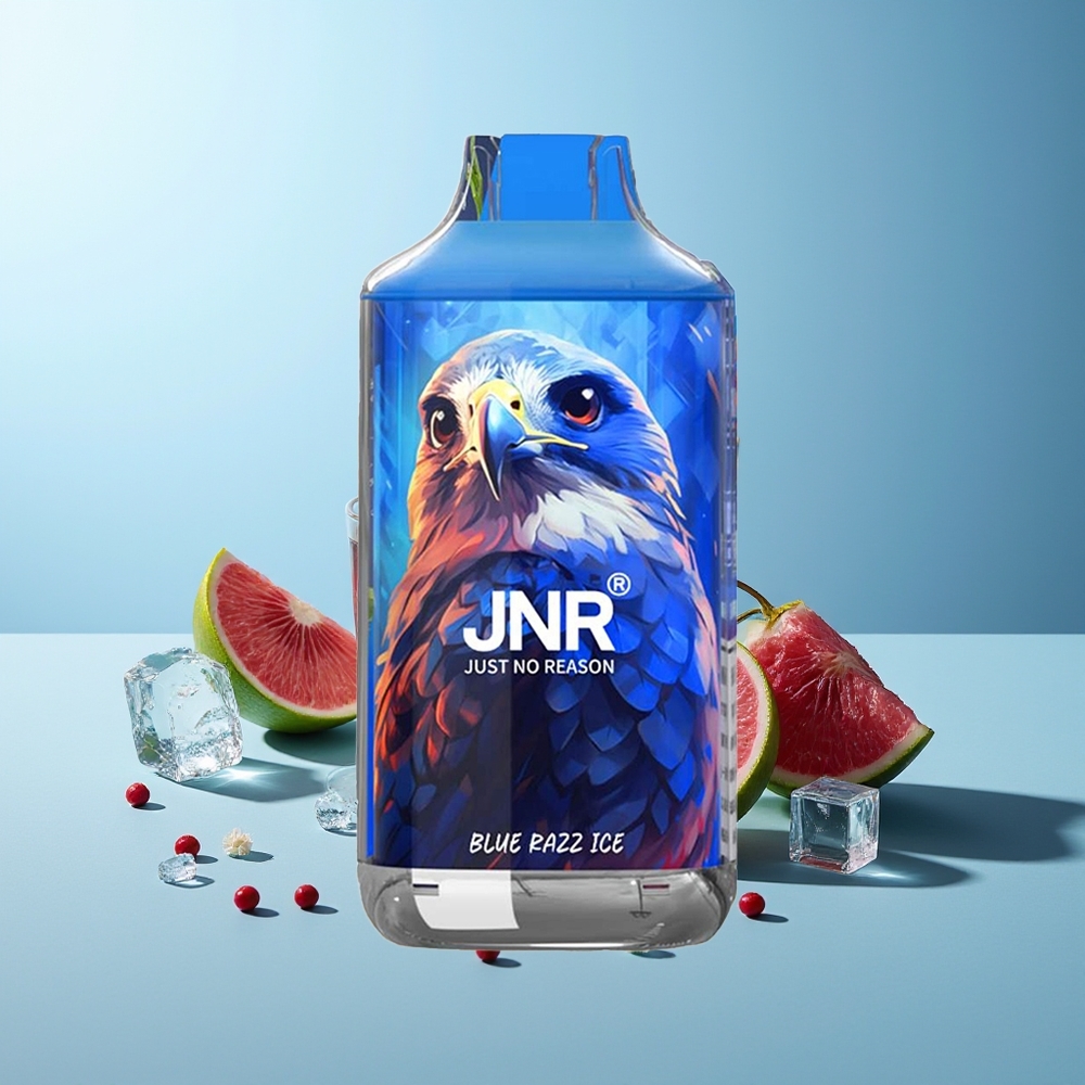 JNR Falcon 16000 Пуфов Синьо Малинов Лед (850 mAh 22ml Lightning Smart LED Display 0%/2% Никотин)