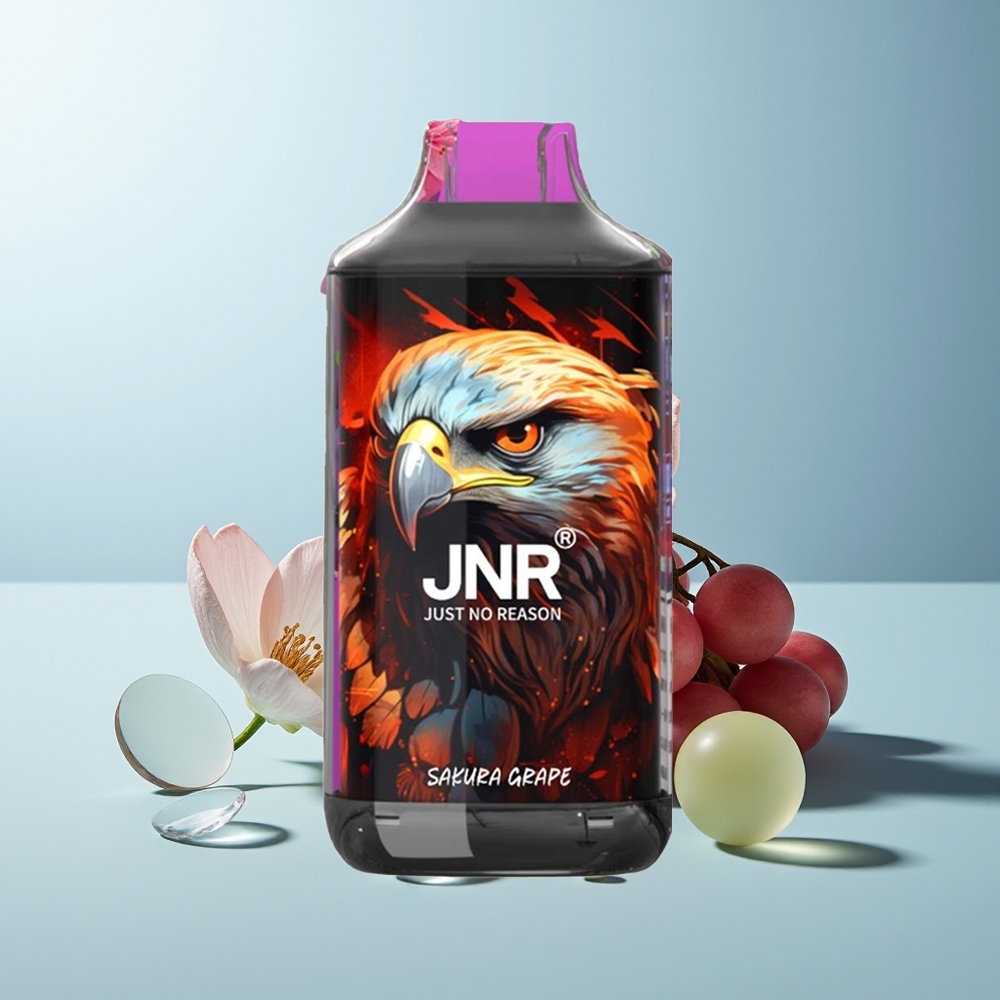 JNR Falcon 16000 Пуфове Двойна Мрежа 850mAh Type C Сакурa Грозде
