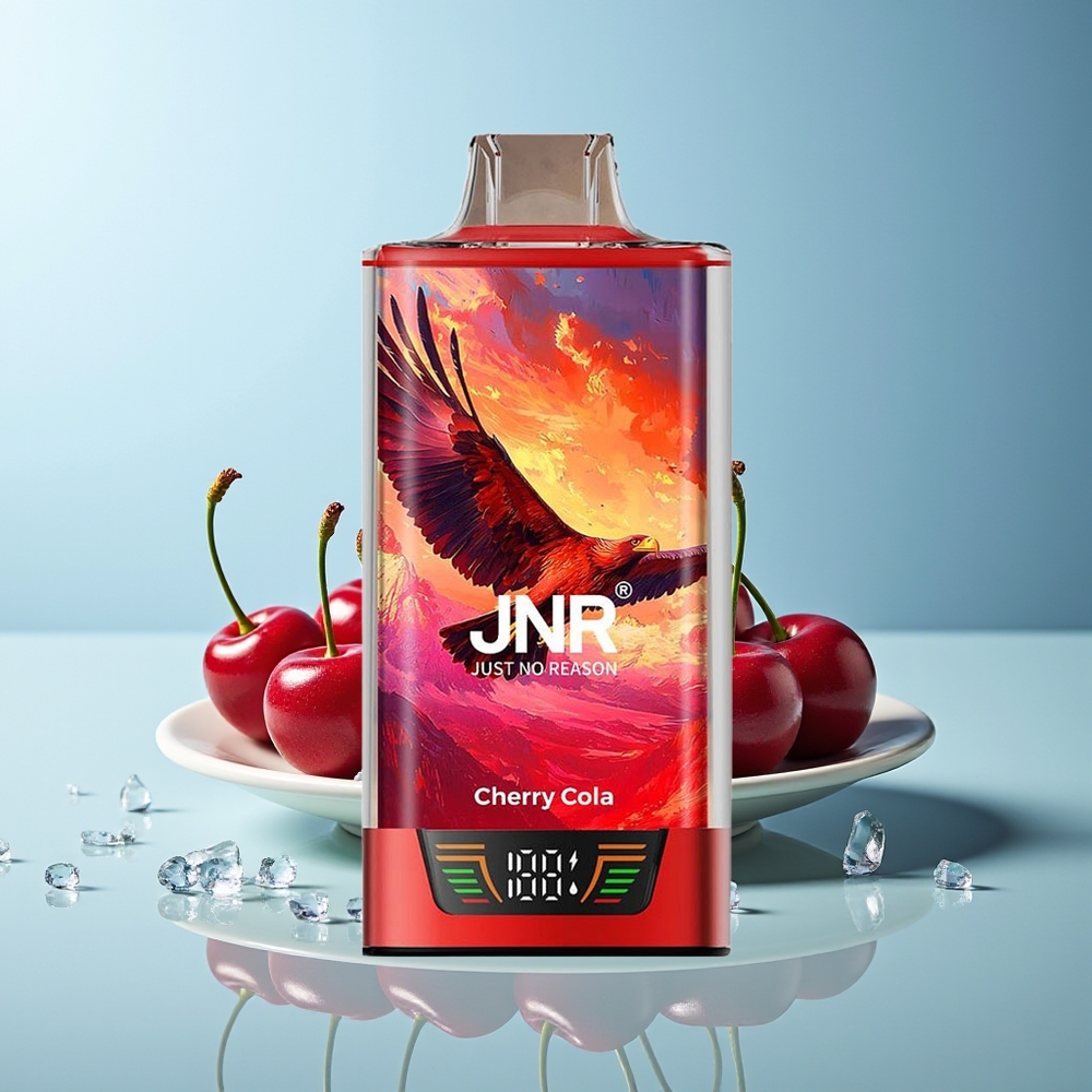 JNR Falcon Pro 28000 Висуален Вапс Чери Кола 30ml 950mAh Dual Mesh Smart Display