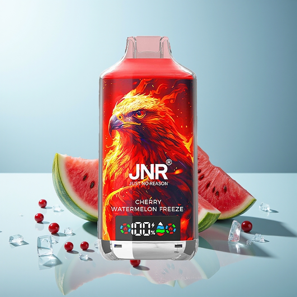 JNR Falcon X 18000 Пуфове Череша Диня Замразяване 750mAh 24ml Dual Mesh Coil Digital Display Type-C
