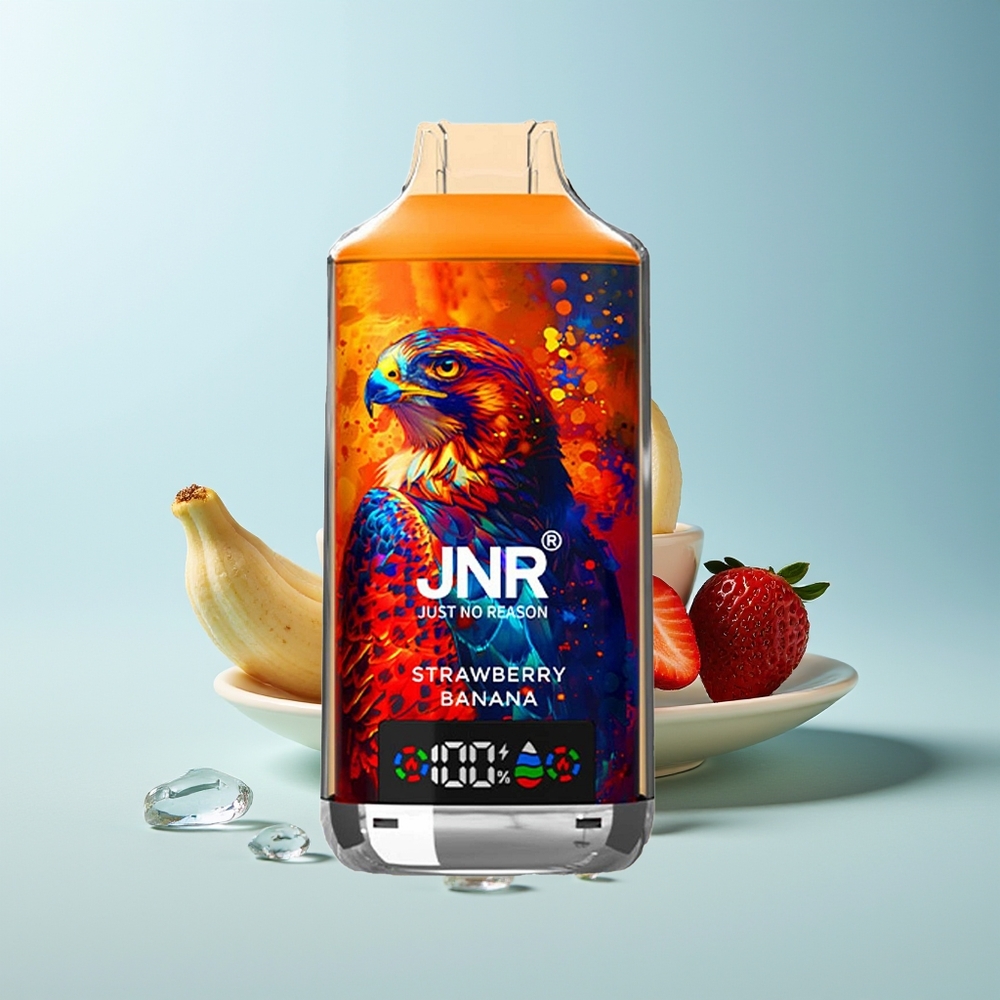 JNR Falcon X 18000 Пуфове Двойна Мрежа Ягода Банан 750mAh 24ml Type-C