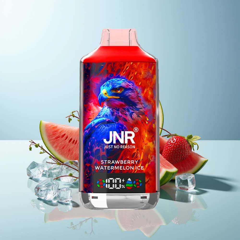 JNR Falcon X 18000 Пуфове Двойна Мрежа Тип-C Дигитален Дисплей Ягода Диня Лед