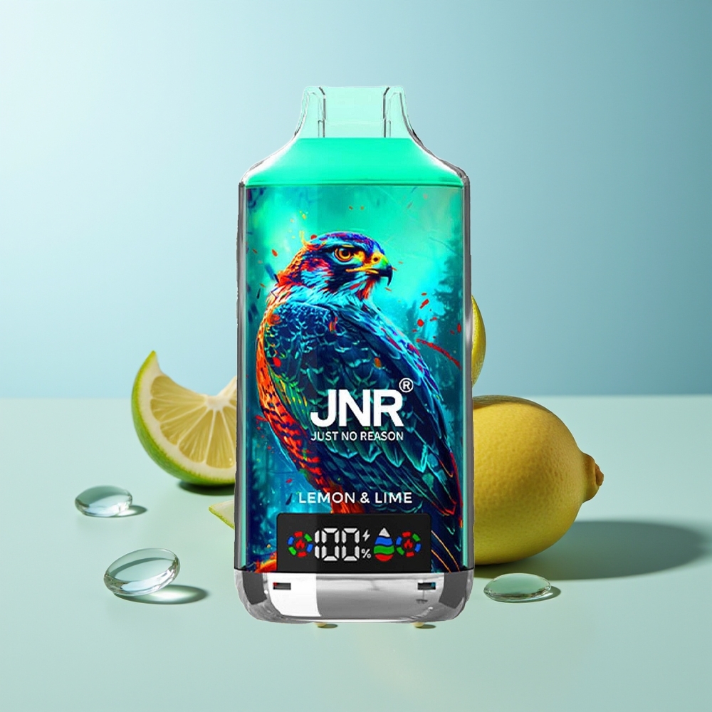 JNR Falcon X 18000 Пуфове Лимон Лайм Dual Mesh Coil Digital Display Type-C 750mAh 24ml 0%2%5%