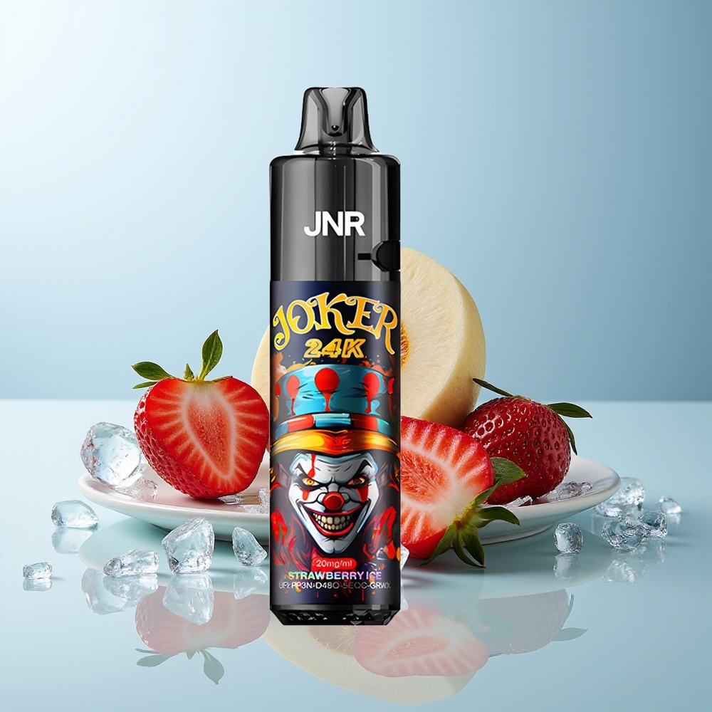 JNR Joker 24000 Пуфове Диспосабул Вап Ягода Лед 2+10ml Презареждаем Под 800mAh Батерия Тип-C Заряждане