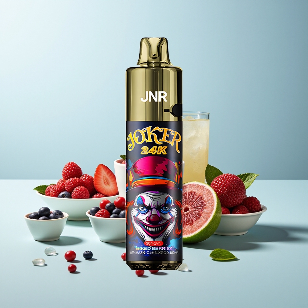 JNR Joker 24000 Пуфове Диспосъбъл Vape Смесени Горски Плодове 2+10ml Refillable Pod 800mAh Battery 2% Nicotine