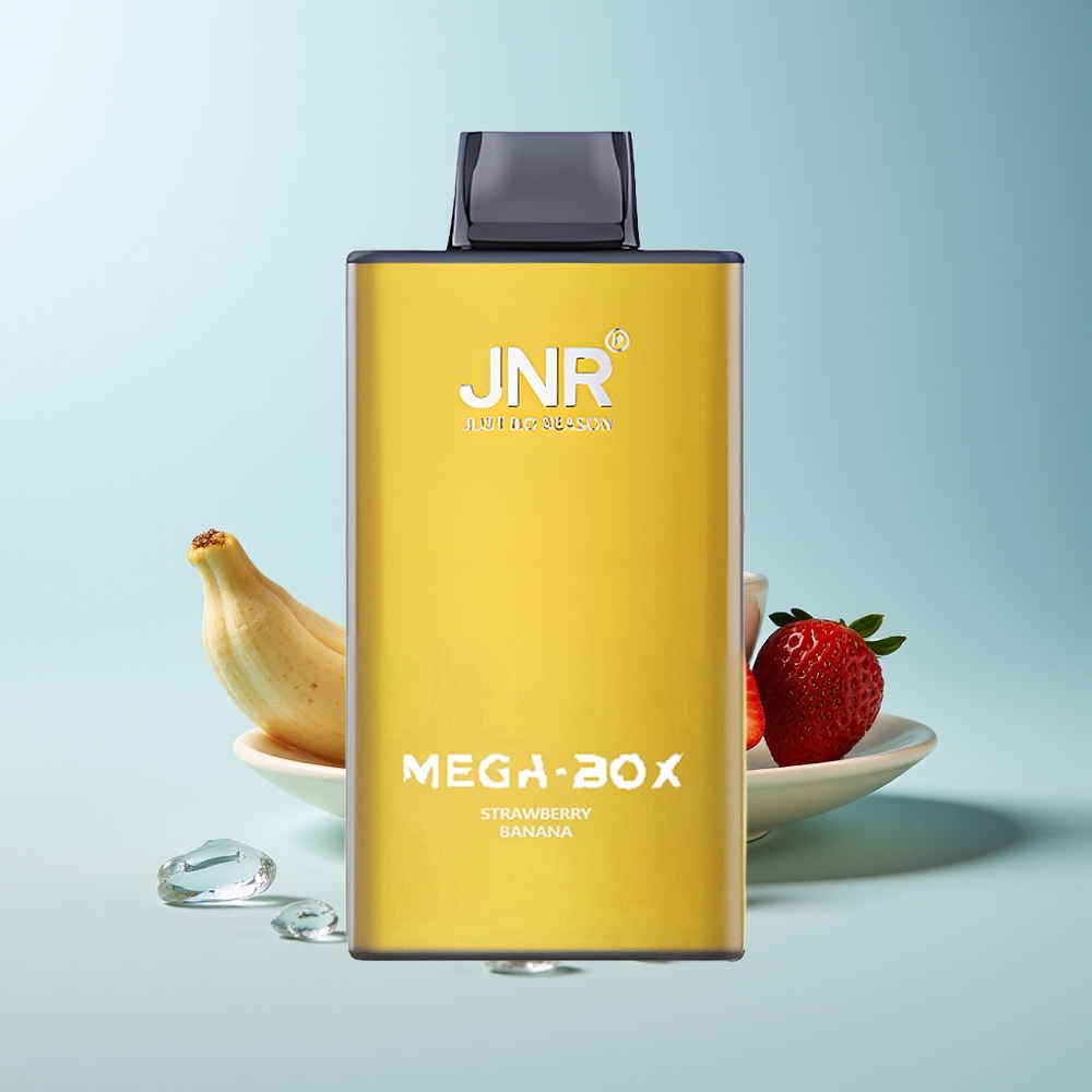 JNR Mega Box 25000 Пуфа Едноразово Вейп Ягода Банан 30ml 850mAh Dual Mesh Dual Core Type-C 2% Никотин