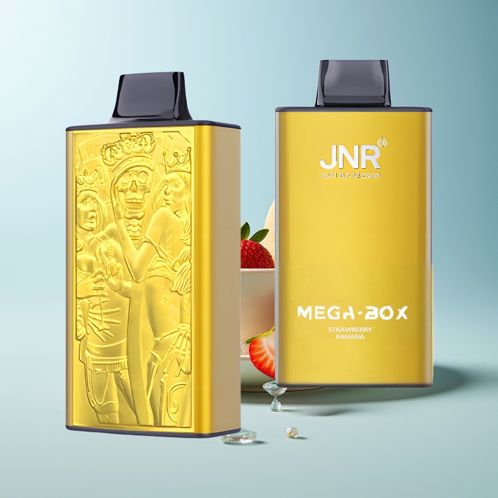 JNR Mega Box 25000 Пуфа Едноразово Вейп Ягода Банан 30ml 850mAh Dual Mesh Dual Core Type-C 2% Никотин